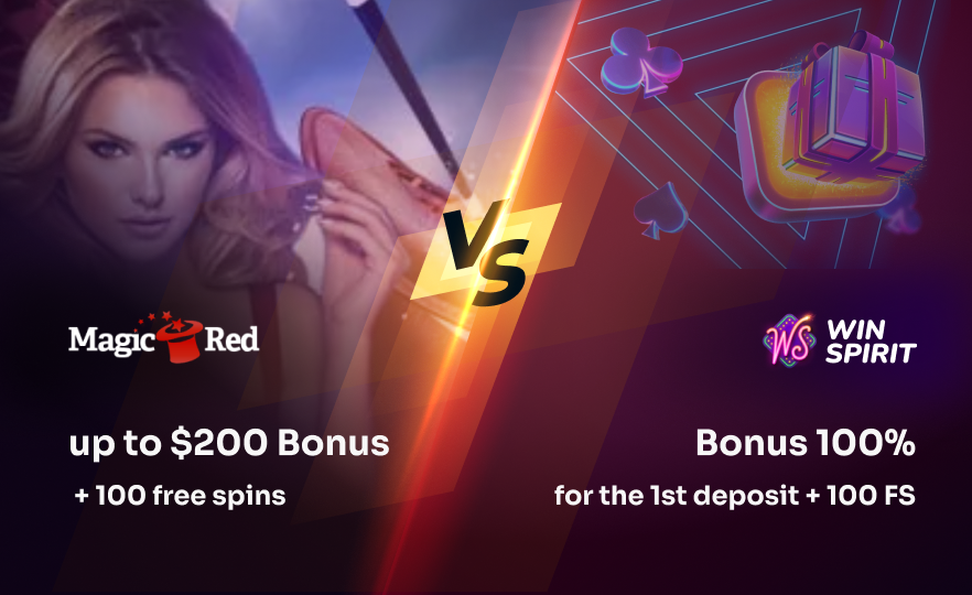 Magic Red Casino Bonuses vs WinSpirit Casino Bonuses